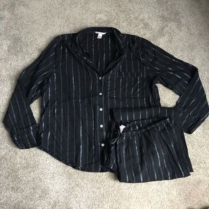 Victoria Secret Striped PJ Set